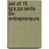 Set Of 15 Lg's,Qs:Skills For Entrepreneurs
