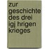 Zur Geschichte Des Drei Igj Hrigen Krieges