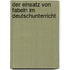 Der Einsatz Von Fabeln Im Deutschunterricht