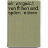 Ein Vergleich Von Fr Hen Und Sp Ten M Ttern