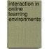 Interaction In Online Learning Environments