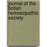 Journal Of The British Homoeopathic Society door Unknown Author