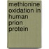 Methionine Oxidation In Human Prion Protein