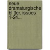 Neue Dramaturgische Bl Tter, Issues 1-24... door Friedrich Gottlieb Zimmermann