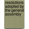 Resolutions Adopted By The General Assembly door United Nations
