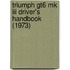 Triumph Gt6 Mk Iii Driver's Handbook (1973)