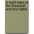 A Motif Index of the Thousand and One Nights