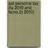 Aat Personal Tax (Fa 2010 And Fa(No.2) 2010)