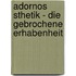 Adornos Sthetik - Die Gebrochene Erhabenheit