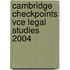 Cambridge Checkpoints Vce Legal Studies 2004