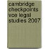 Cambridge Checkpoints Vce Legal Studies 2007