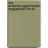 Das Entwicklungspolitische Engagement Der Eu