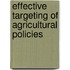 Effective Targeting Of Agricultural Policies