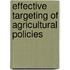 Effective Targeting Of Agricultural Policies