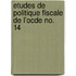Etudes de Politique Fiscale de L'Ocde No. 14
