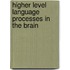 Higher Level Language Processes In The Brain