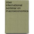 Nber International Seminar On Macroeconomics