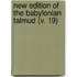 New Edition Of The Babylonian Talmud (V. 19)