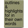 Outlines & Highlights for in Their Own Words door 3rd Edition Cromwell