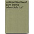 Unterrichtsentwurf Zum Thema Adverbials Tze"