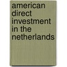 American Direct Investment In The Netherlands door F. Stubenitsky