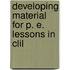 Developing Material For P. E. Lessons In Clil