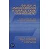 Issues In Underground Storage Tank Management door Paul Thompson