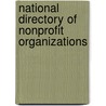 National Directory of Nonprofit Organizations door Not Available