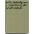 Solarzellentypen - Umsetzung Der Photovoltaik