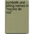 Symbolik Und Telling Names In "Reynke De Vos"