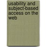 Usability and Subject-based Access on the Web by Nan Jiang