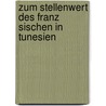 Zum Stellenwert Des Franz Sischen In Tunesien door Yasmine Abdelmoula