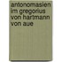 Antonomasien Im Gregorius Von Hartmann Von Aue