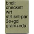 Bndl: Checkett Wrt Strt:Snt-Par 3e+Gd Gram+Edu