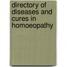Directory Of Diseases And Cures In Homoeopathy by R.L. Gupta