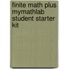Finite Math Plus Mymathlab Student Starter Kit door Raymond N. Greenwell