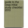 Guide to the Ceqa Initial Study Checklist 2010 door Ernest Perea