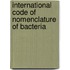 International Code Of Nomenclature Of Bacteria