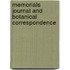 Memorials Journal And Botanical Correspondence