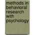 Methods In Behavioral Research With Psychology