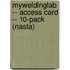 Myweldinglab -- Access Card -- 10-Pack (Nasta)