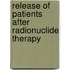 Release of Patients After Radionuclide Therapy