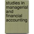 Studies in Managerial and Financial Accounting