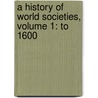 A History Of World Societies, Volume 1: To 1600 door John P. McKay