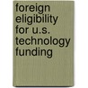 Foreign Eligibility For U.S. Technology Funding door United States Congress Office of