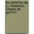 Les Pens?Es De J.J. Rousseau, Citoyen De Gen?V?