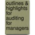 Outlines & Highlights For Auditing For Managers