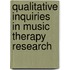 Qualitative Inquiries in Music Therapy Research
