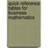 Quick Reference Tables For Business Mathematics