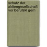 Schutz Der Aktiengesellschaft Vor Berufskl Gern door Matthias Kerner